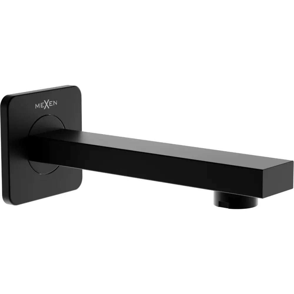 Mexen Cube Veggmontert Badekarstøp Svart - 79370-