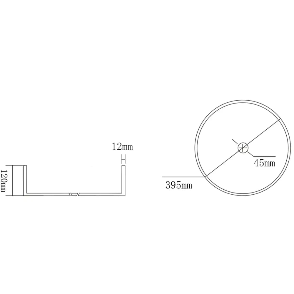 Mexen Dema Glasservant for Benkeplate 39x39 Cm Gjennomsiktig