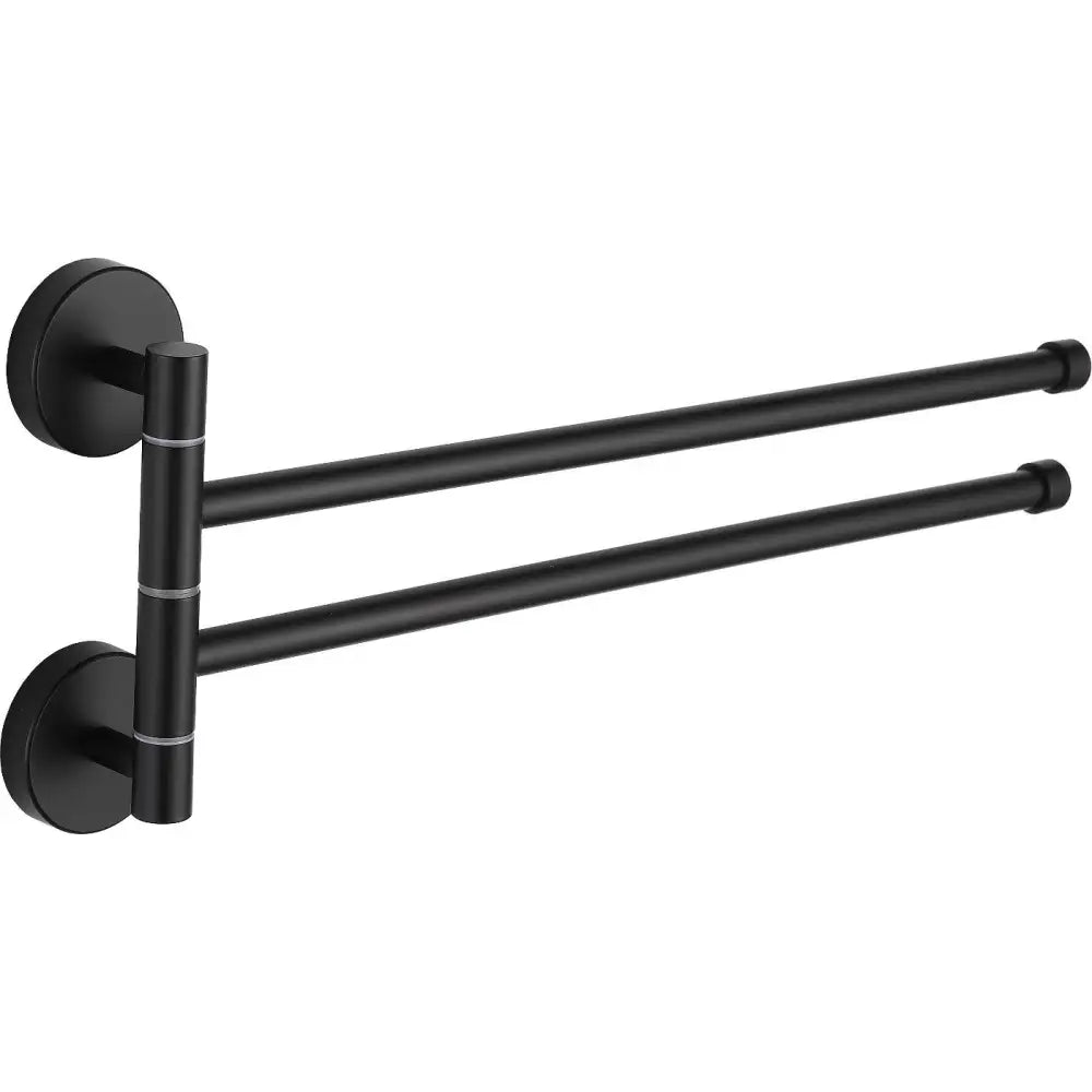 Mexen Dobbel Roterende Håndklehenger Svart - 7039242