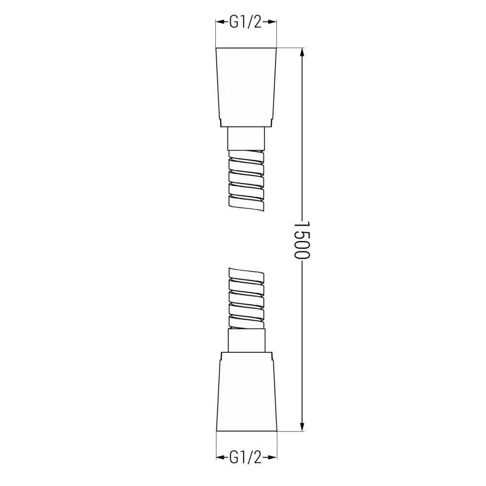 Mexen Dusjslange 150 Cm Roségull - 79460