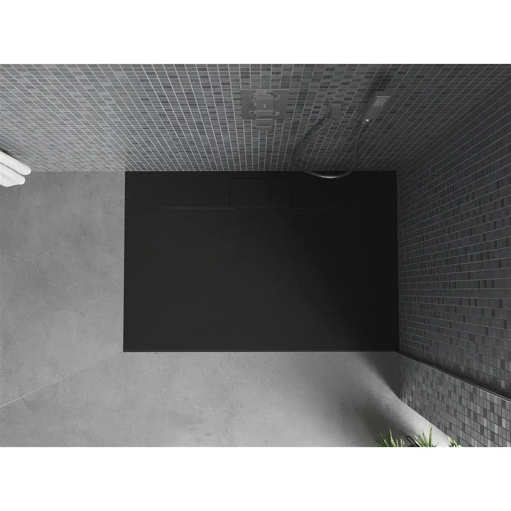 Mexen Egon Rektangulært Smc-dusjbrett 140x80 Cm Svart - 4r