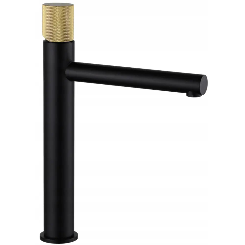 Mexen Elba One Høy Servantbatteri Svart/gull - 74111