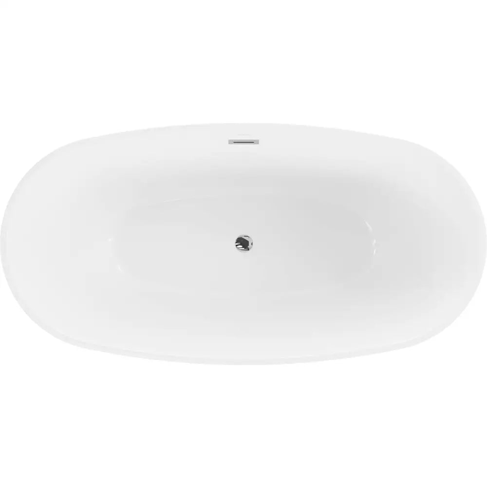 Mexen Eris Frittstående Badekar 170x85 Cm Hvit/svart