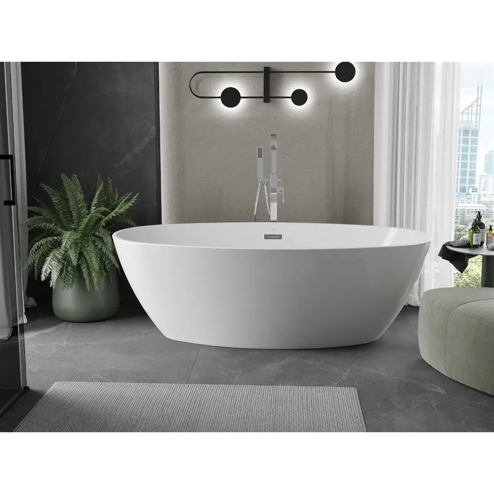 Mexen Eris Frittstående Badekar 180x95 Cm Hvit