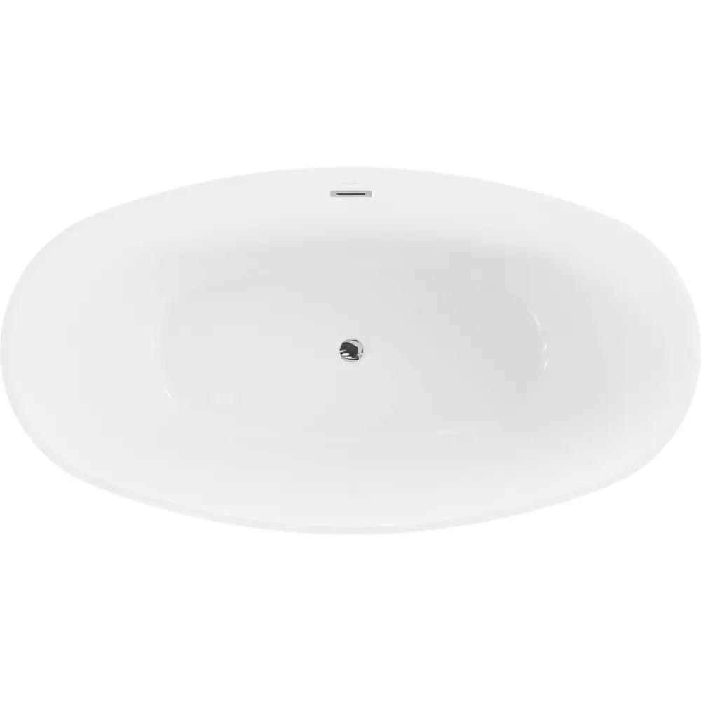 Mexen Eris Frittstående Badekar 180x95 Cm Hvit/svart Overløp Krom