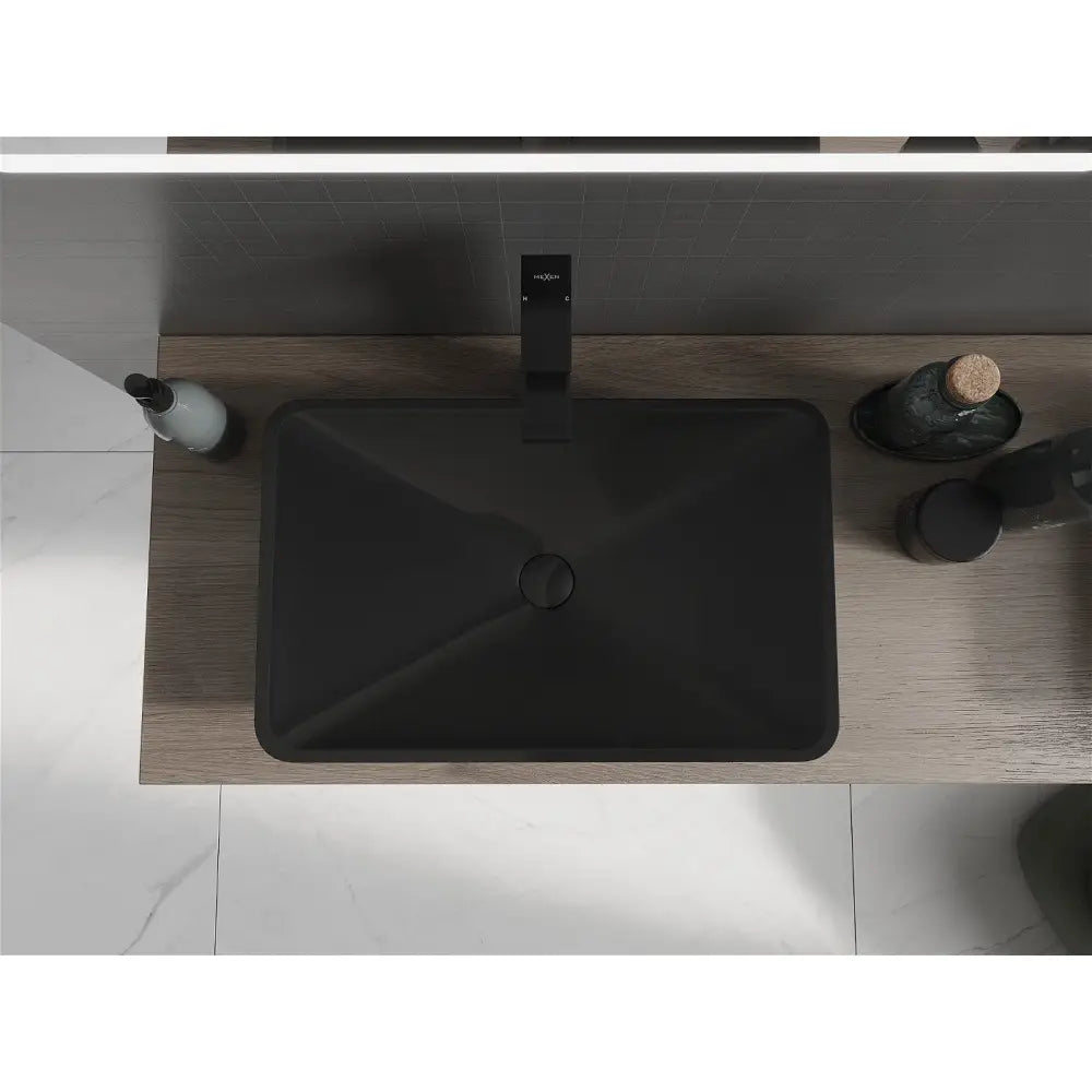 Mexen Esper Servant for Benkeplate i Kompositt 60x38 Cm Svart