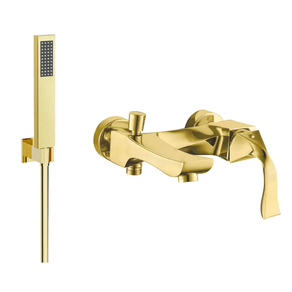 Mexen Estrella R02 Badekarbatteri med Dusjsett Gull - 7233r02-