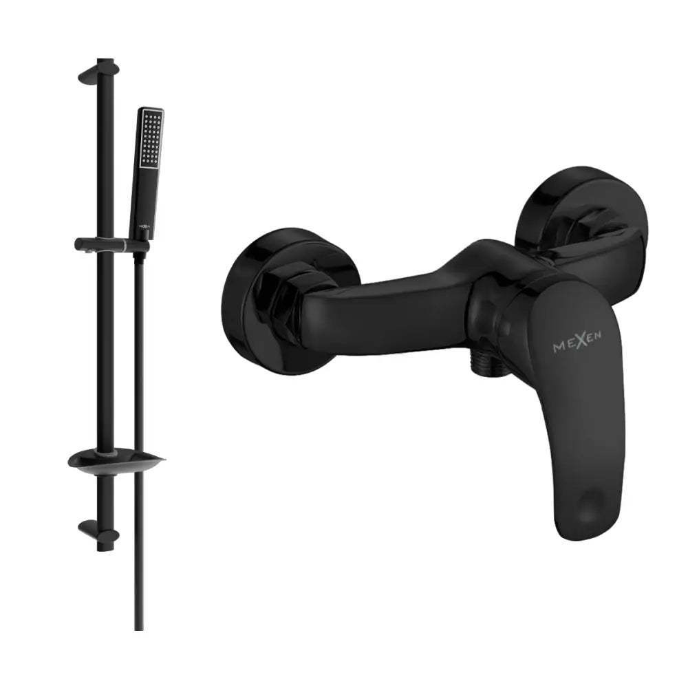 Mexen Fabia Db72 Dusjbatteri med Dusjsett Svart - 74654db72-