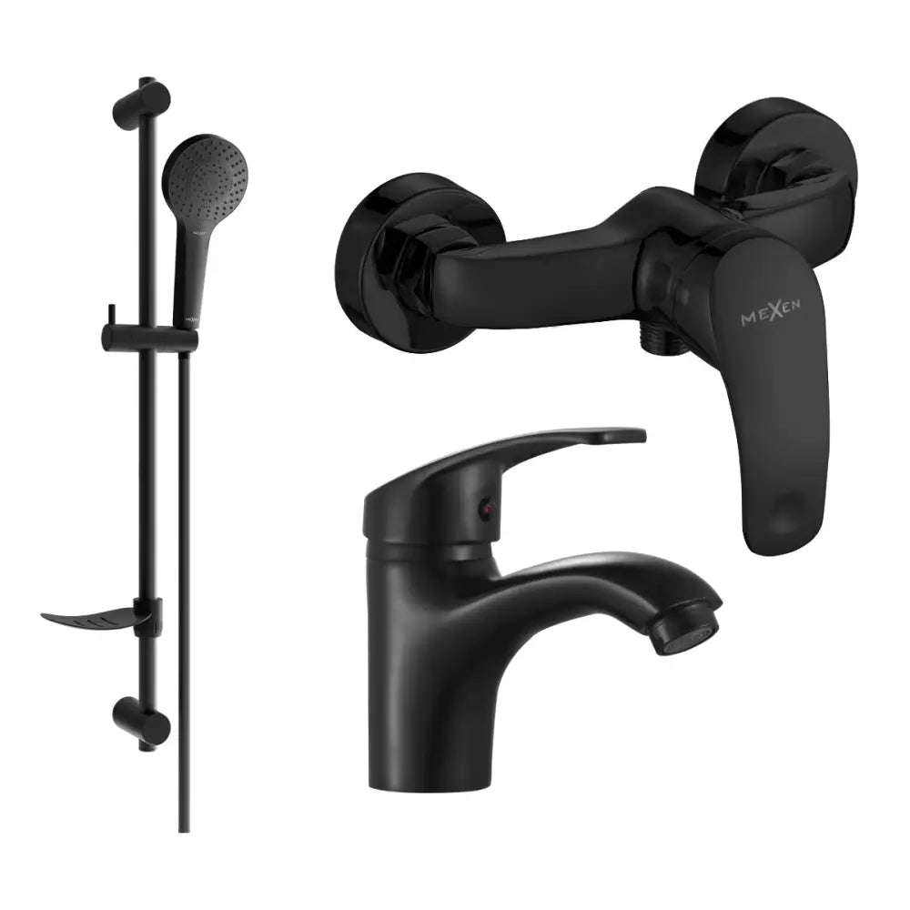 Mexen Fabia Df05 Dusjsett Sort - 746504df05