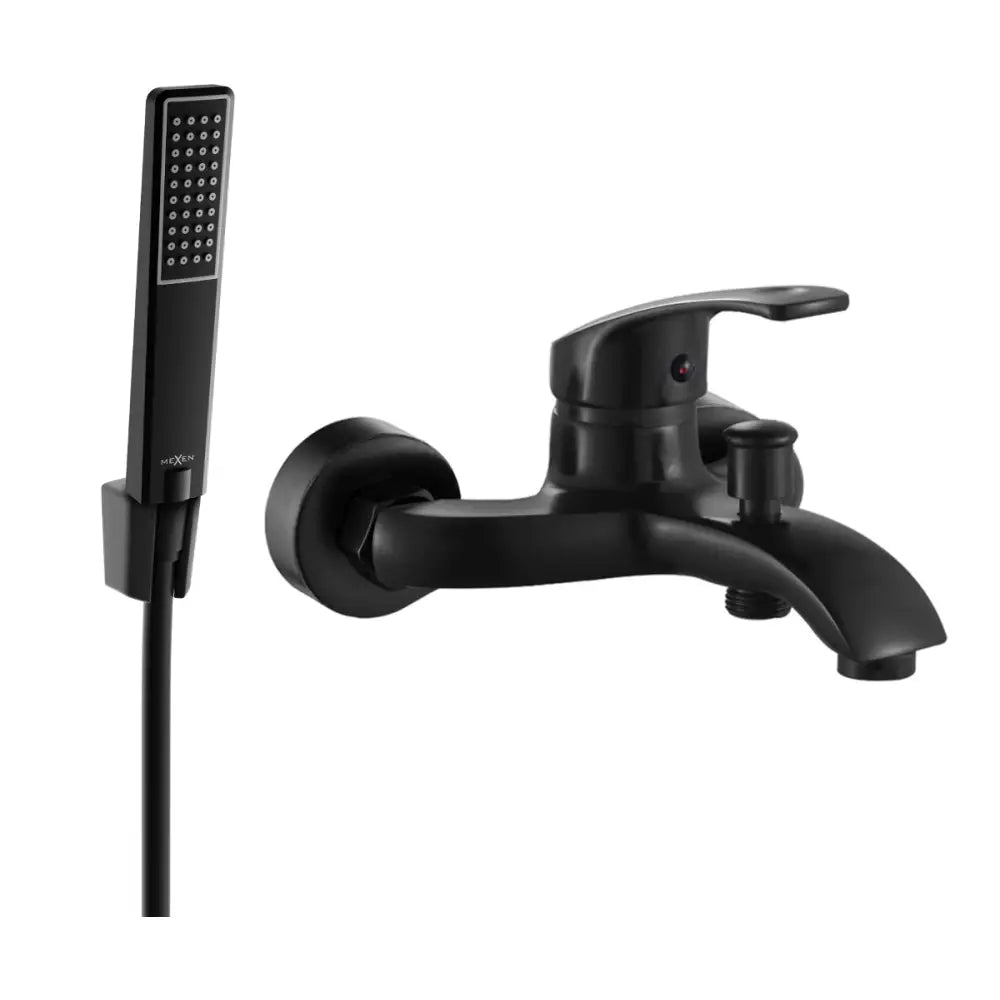 Mexen Fabia R72 Badekarsbatteri med Dusjsett Svart - 74653r72