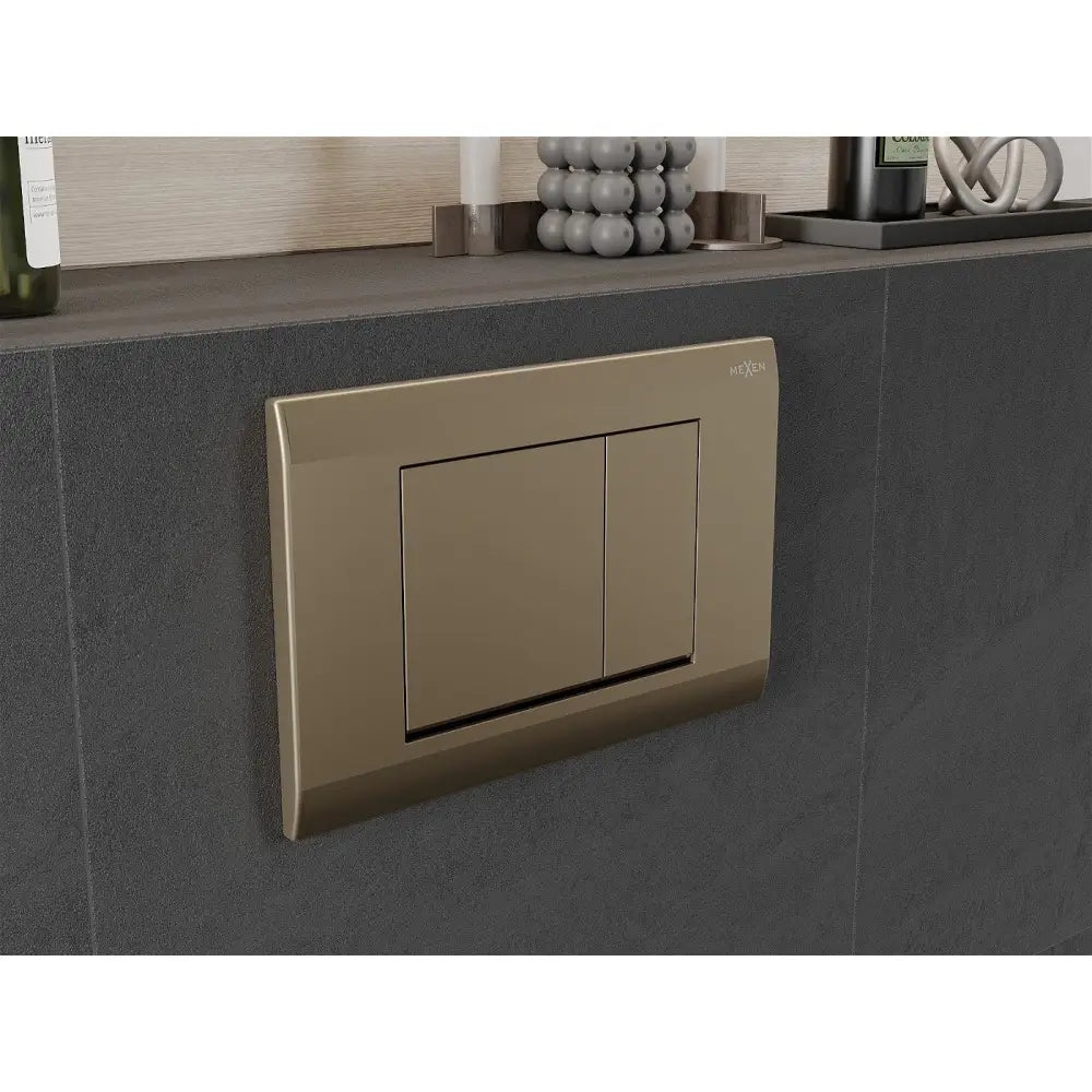 Mexen Fenix 01 Toalettskylleknapp Champagne Gull