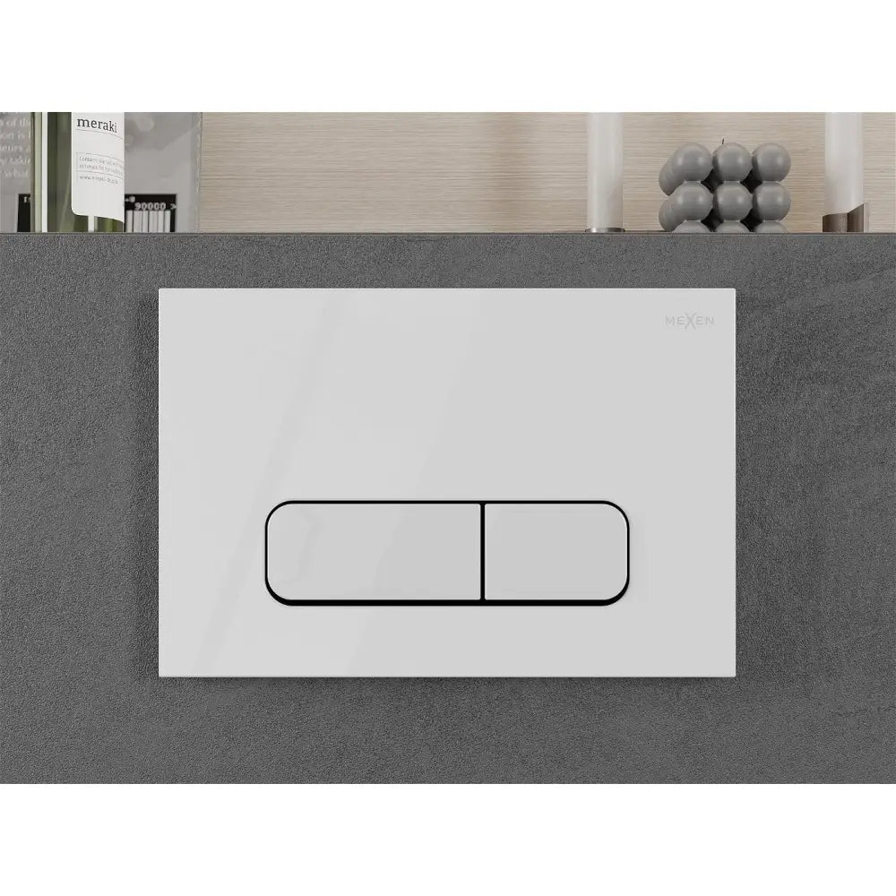 Mexen Fenix 02 Skyllingsknapp Blank Hvit