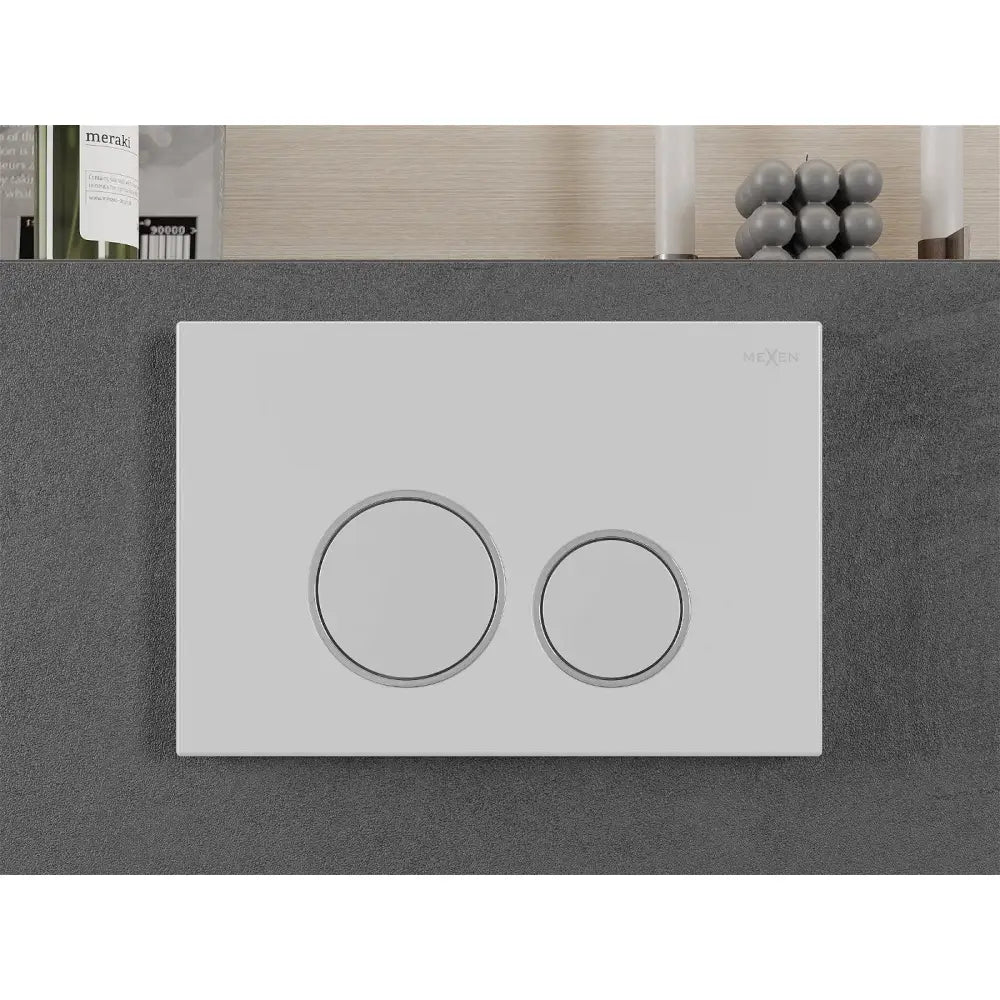 Mexen Fenix 05 Toalettskylleknapp Matt Hvit