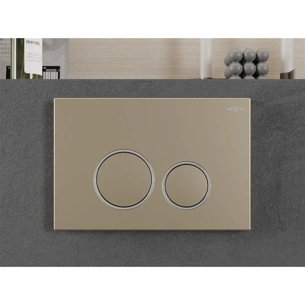 Mexen Fenix 05 Toalettskyllingsknapp Champagne Gull