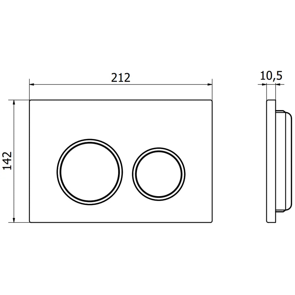Mexen Fenix 07 Xs Skyllingknapp Skinnende Hvit