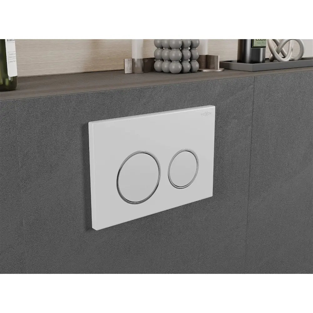 Mexen Fenix 07 Xs Toalettspyleknapp Matt Hvit