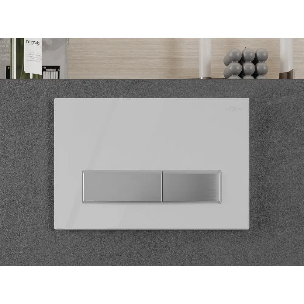 Mexen Fenix 09 Spylerknapp Hvit/krom Blank