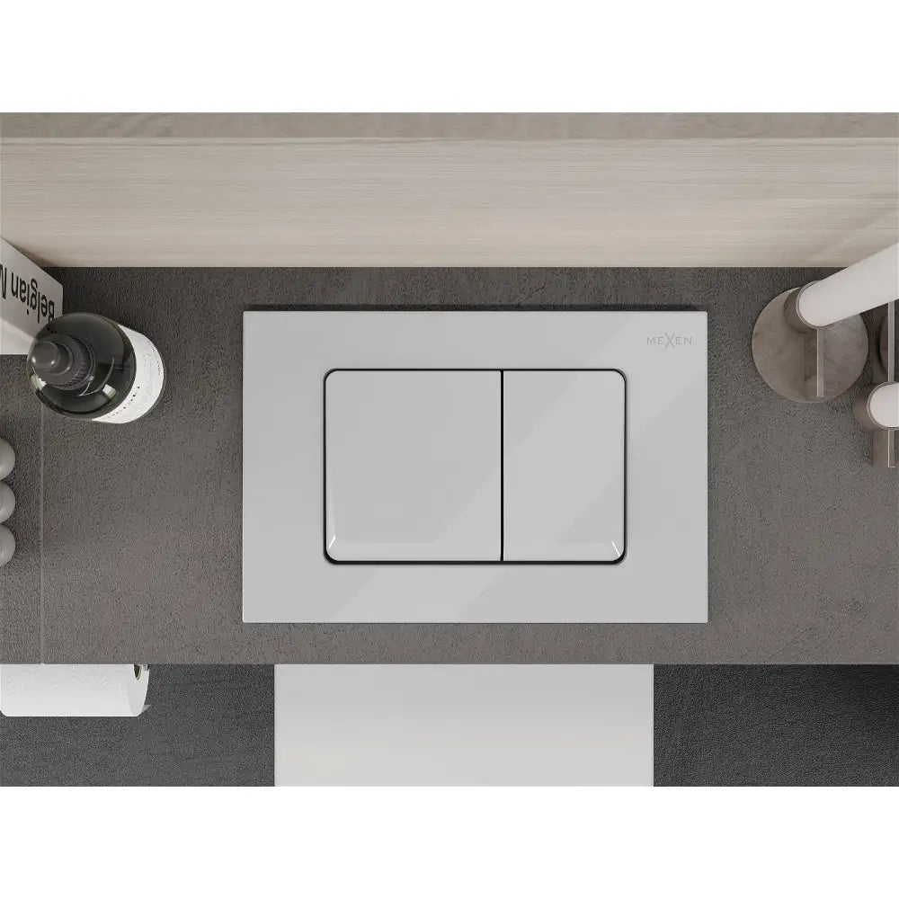 Mexen Fenix 10 Xs Toalettskyllingsknapp Glanset Hvit