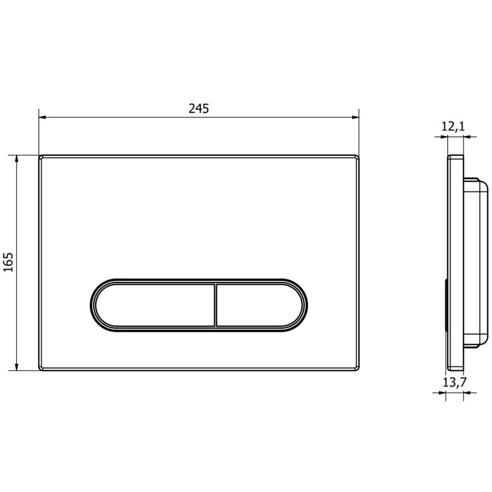 Mexen Fenix 11 Spyleknapp Matt Svart