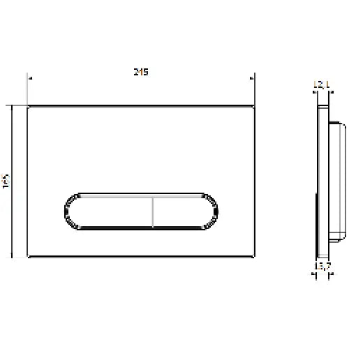 Mexen Fenix 11 Toalettspylerknapp Glanset Krom