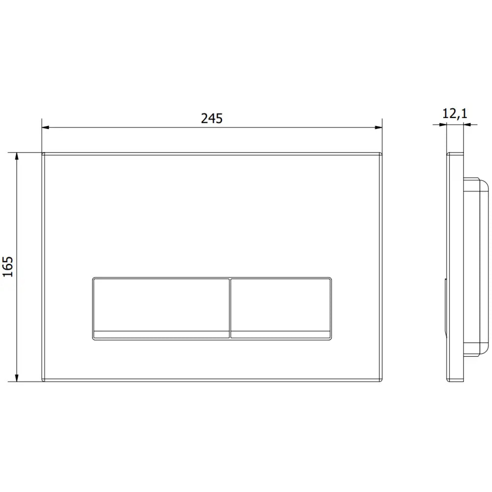 Mexen Fenix 12 Toalettspylerknapp Glanset Hvit