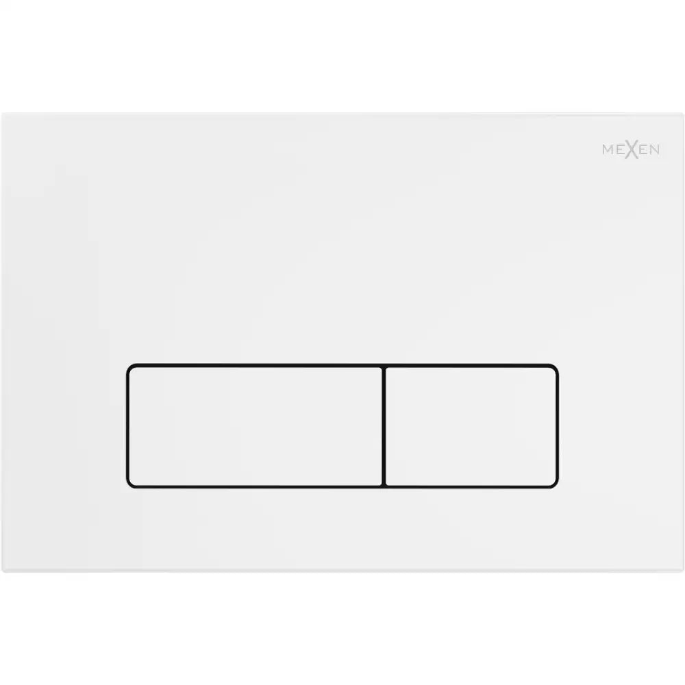 Mexen Fenix 13 Skyllingsknapp Slim Matt Hvit