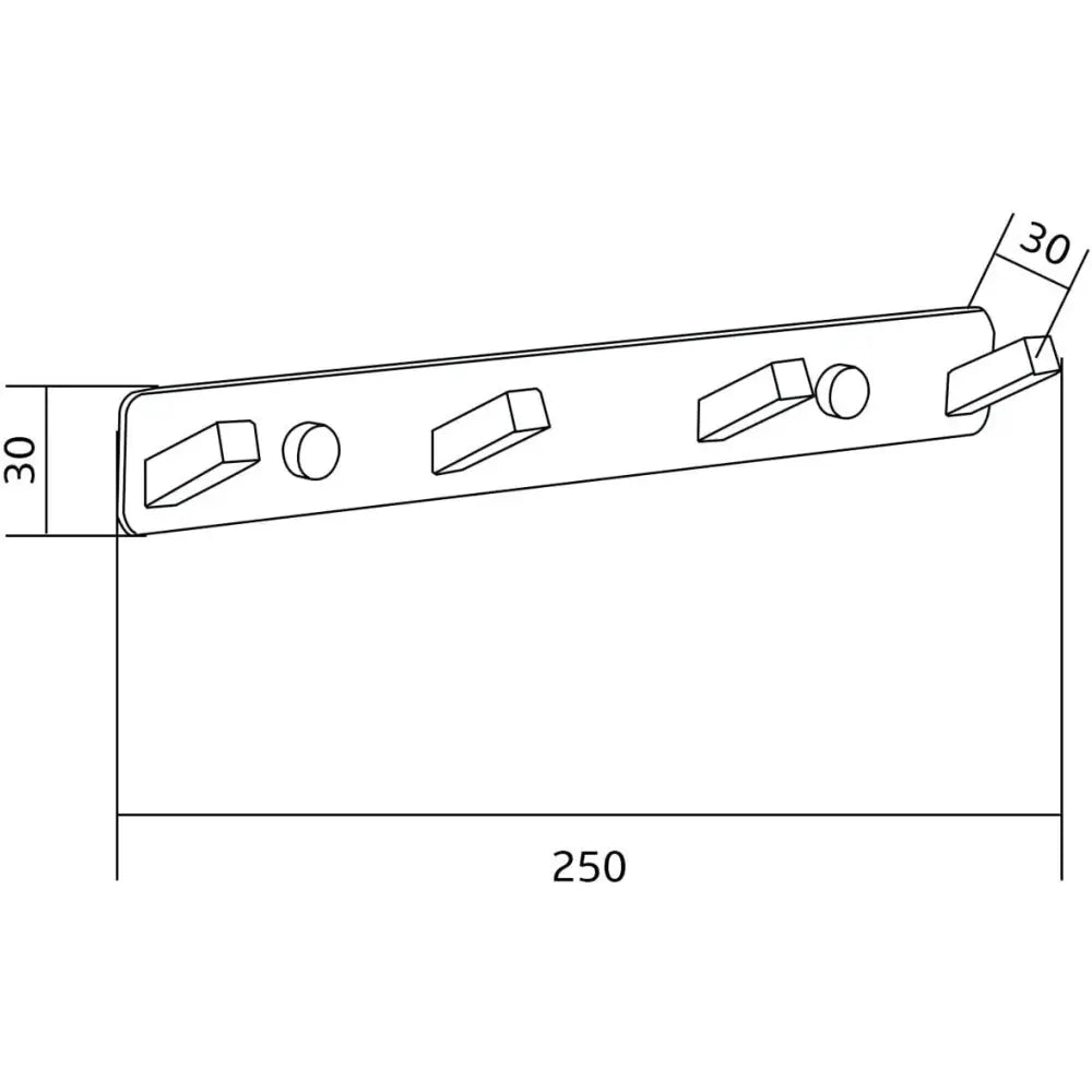 Mexen Firedobbelt Håndklekrok Krom - 709174