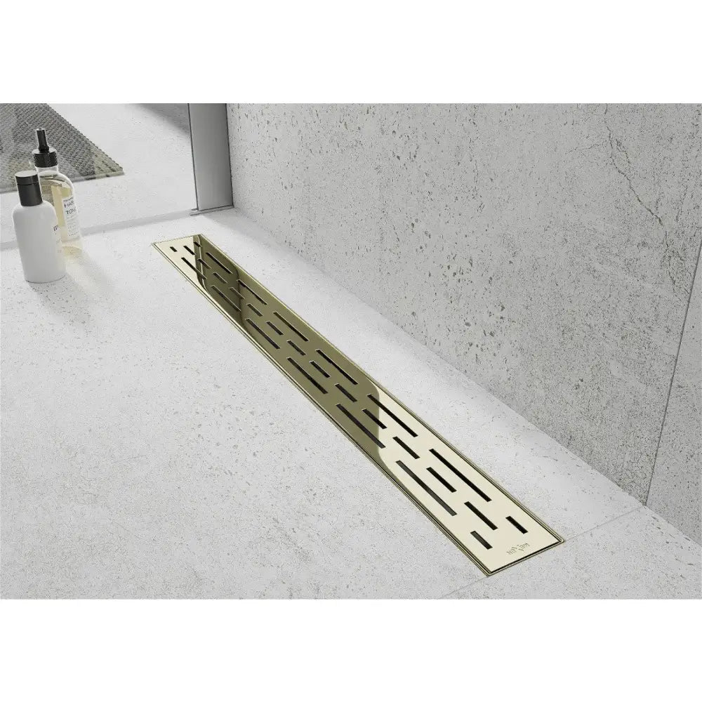 Mexen Flat 360° M01 Roterende Linjeavløp 50 Cm Gull - 1520050