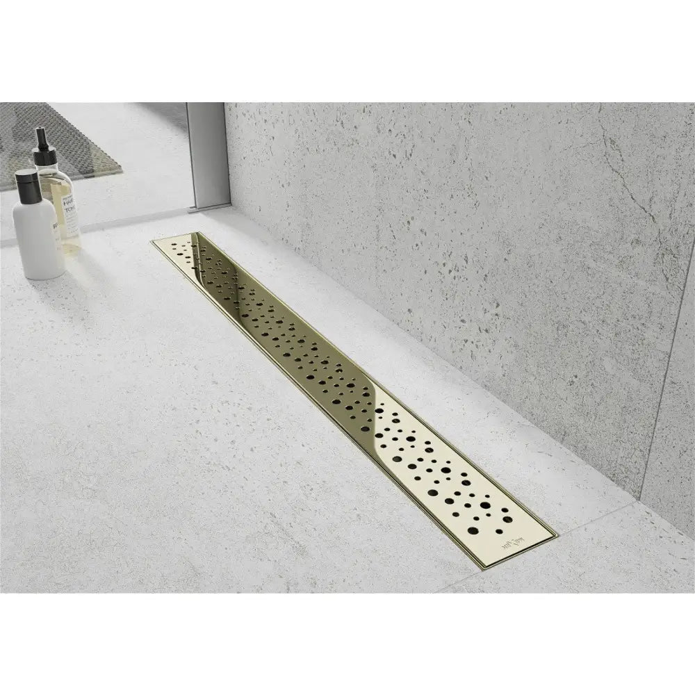 Mexen Flat 360° M12 Roterende Linjeavløp 50 Cm Gull - 1521050