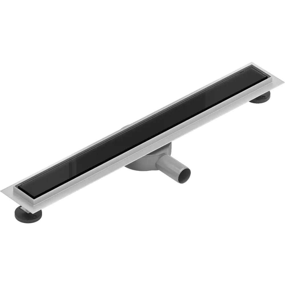 Mexen Flat 360° Mgb Lineær Roterende Avløp 70 Cm Svart Glass - 1026070