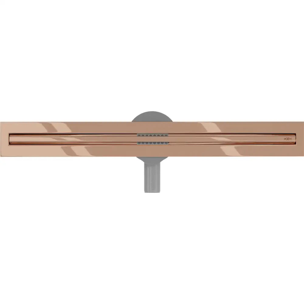 Mexen Flat 360° Slim Linjeavløp Roterende 60 Cm Roségull