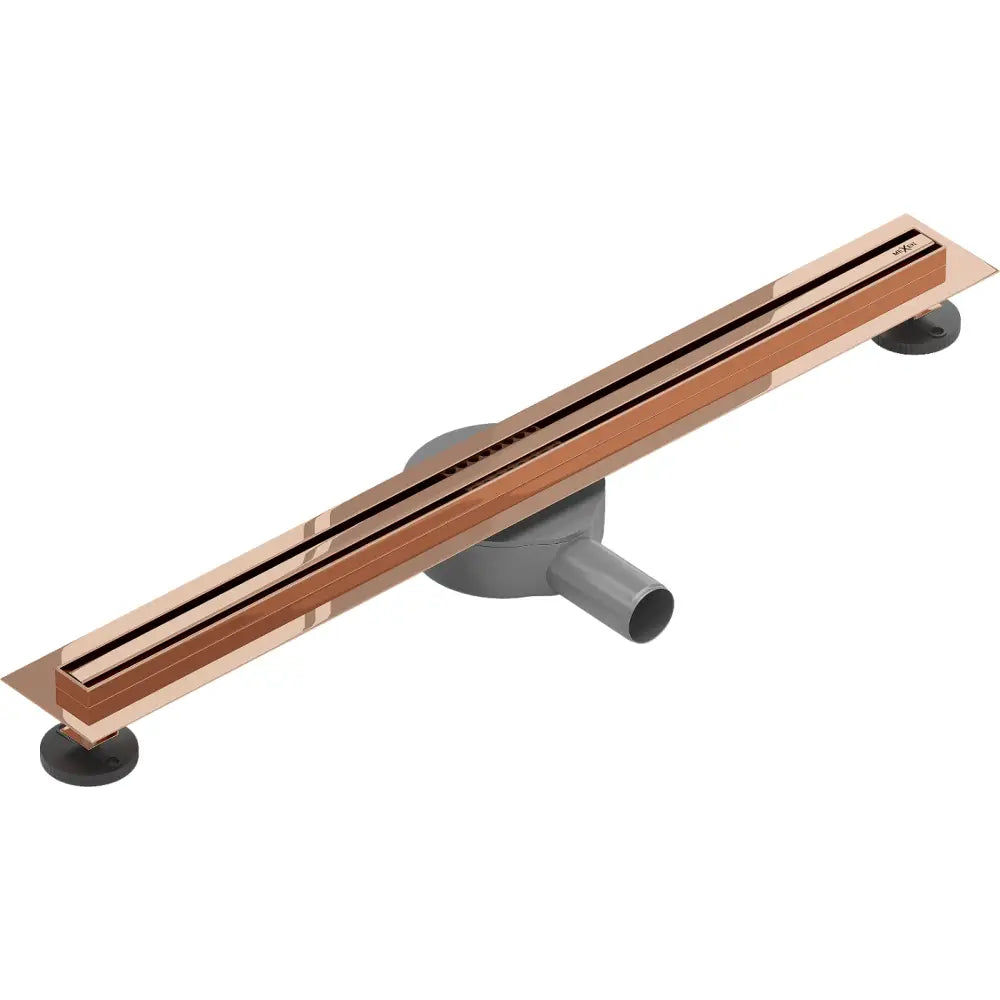 Mexen Flat 360° Slim Linjeavløp Roterende 60 Cm Roségull