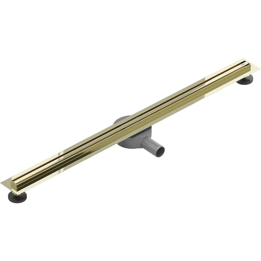 Mexen Flat 360° Slim Roterende Linjeavløp 100 Cm Gull