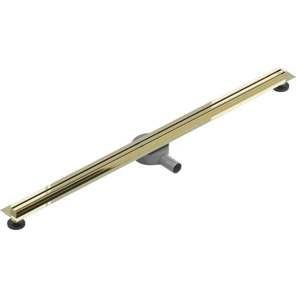 Mexen Flat 360° Slim Roterende Linjeavløp 110 Cm Gull