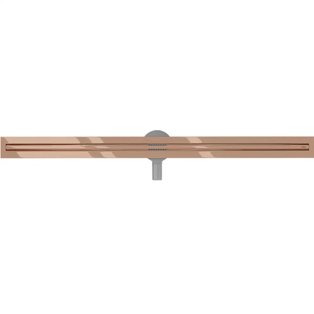 Mexen Flat 360° Slim Roterende Linjeavløp 120 Cm Roségull