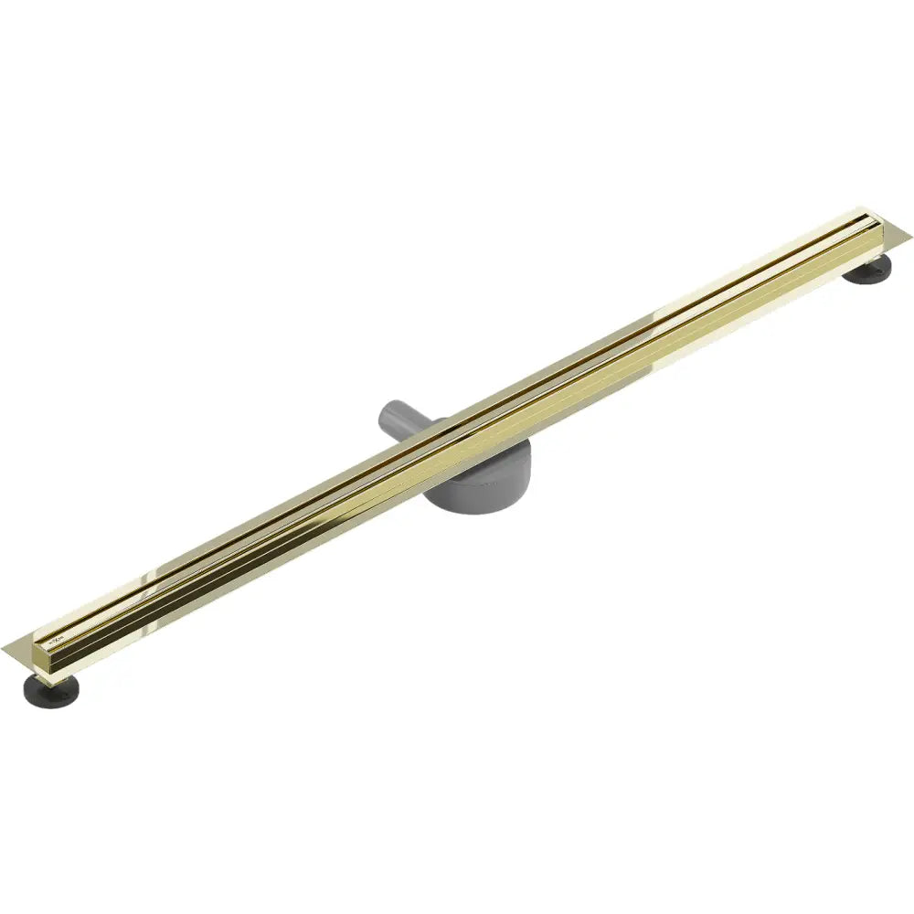 Mexen Flat 360° Slim Roterende Linjeavløp 150 Cm Gull