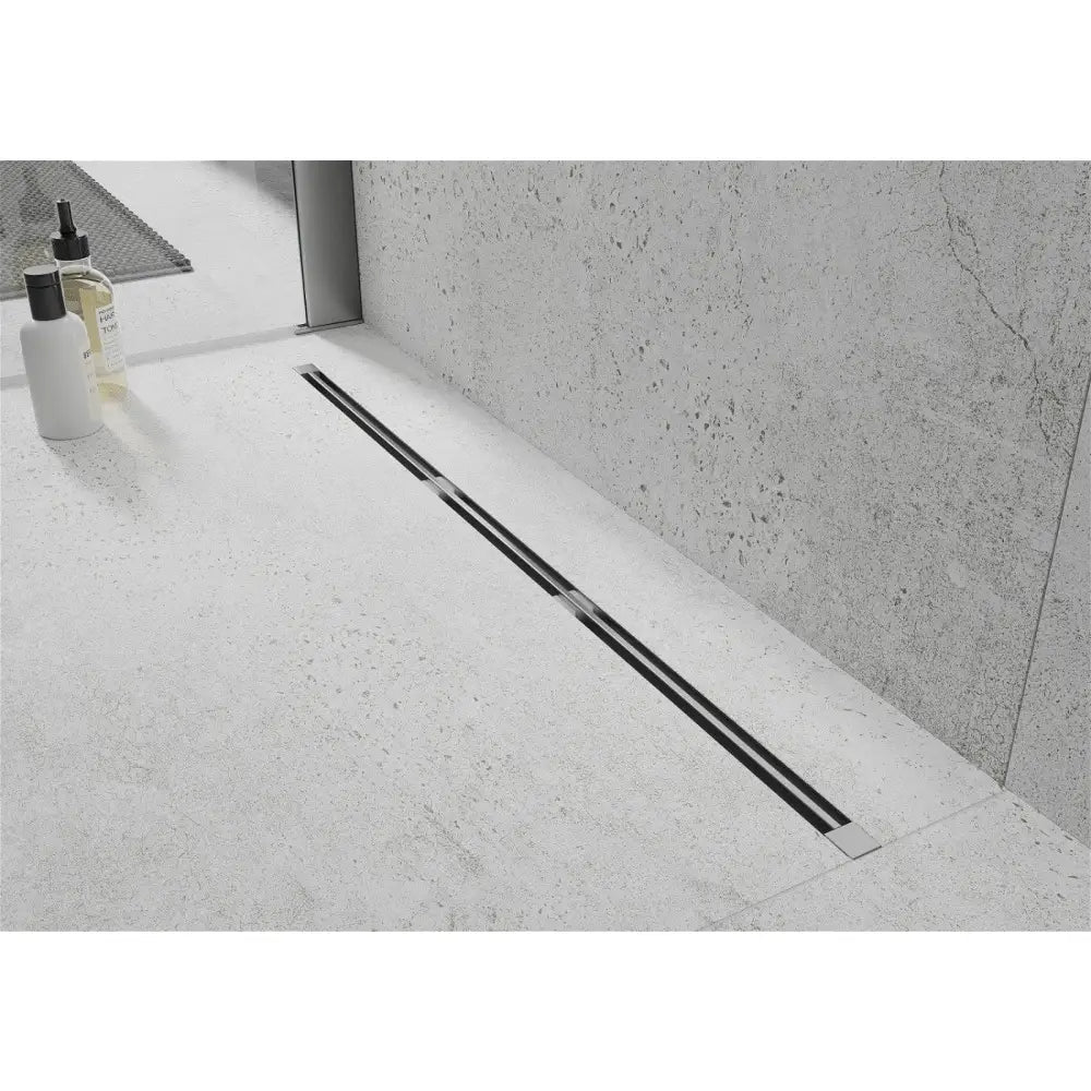 Mexen Flat 360° Super Slim Roterbar Linjeavløp 100 Cm Krom