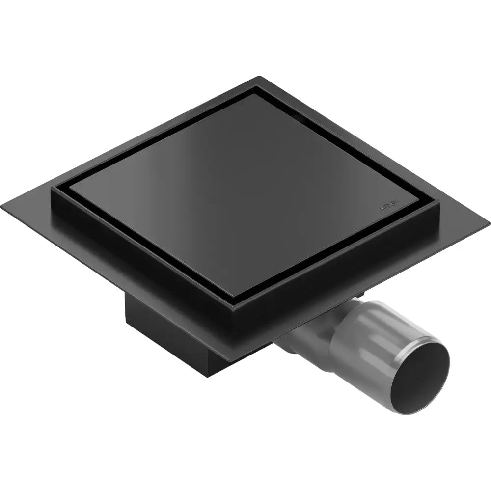 Mexen Flat Gulvavløp Firkantet 12x12 Cm Svart