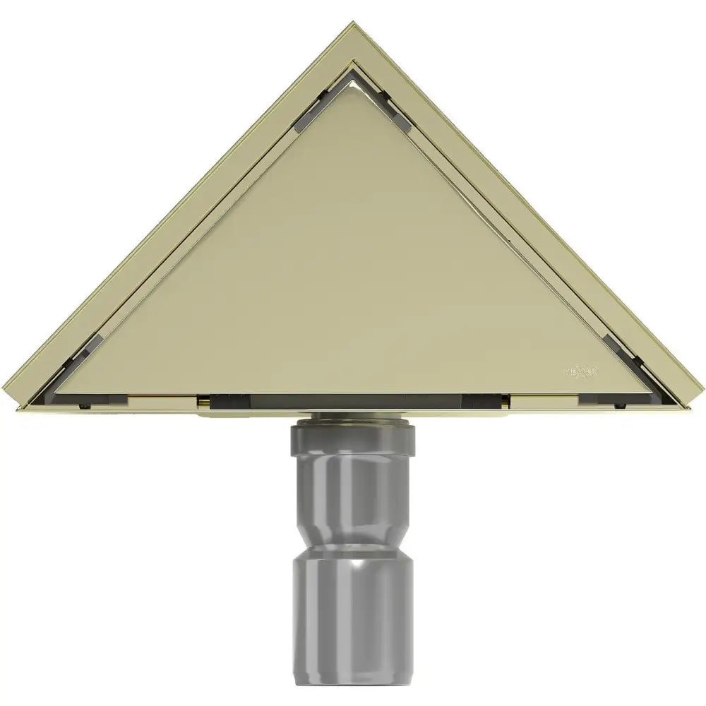 Mexen Flat Gulvavløp Trekantet 20x20 Cm Gull