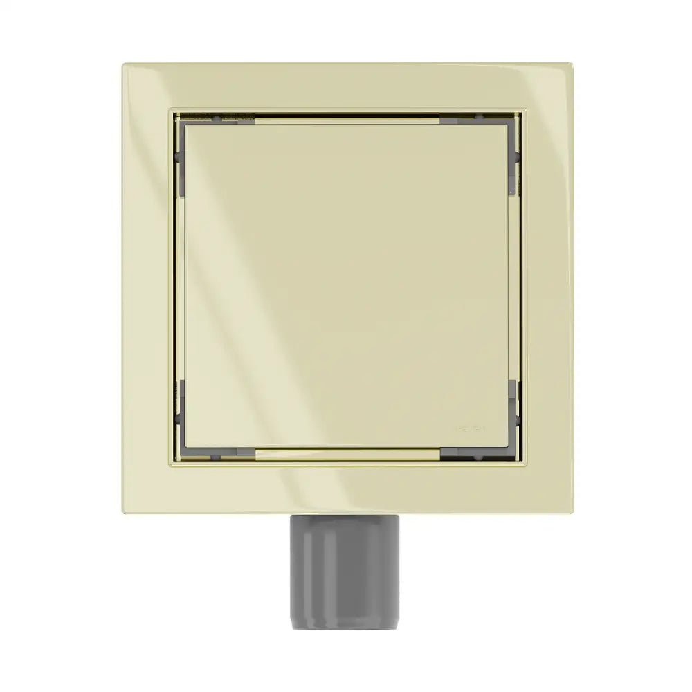 Mexen Flat Kvadratisk Gulvinnløp 15x15 Cm Gull