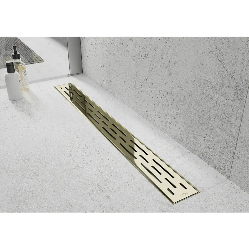 Mexen Flat M01 Lineær Avløp 50 Cm Gull - 1520050