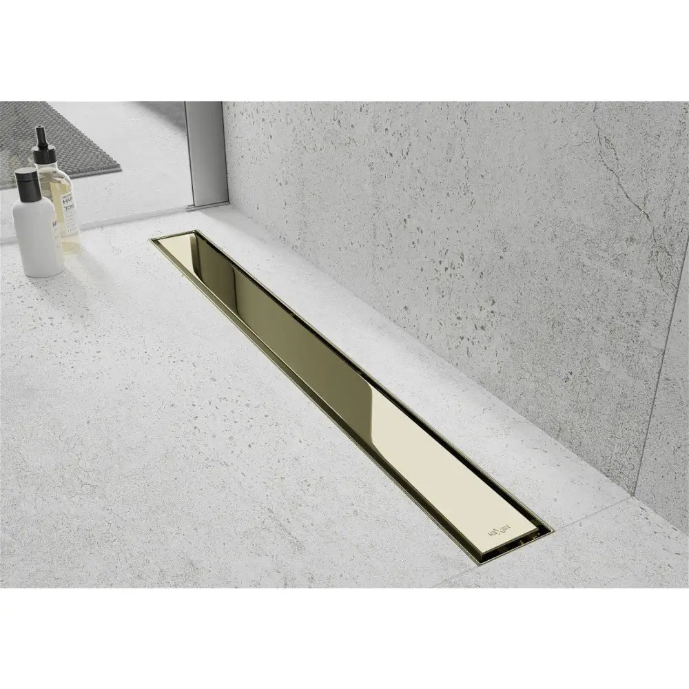 Mexen Flat M13 Lineær Avløp 2-i-1 90 Cm Gull - 1510090