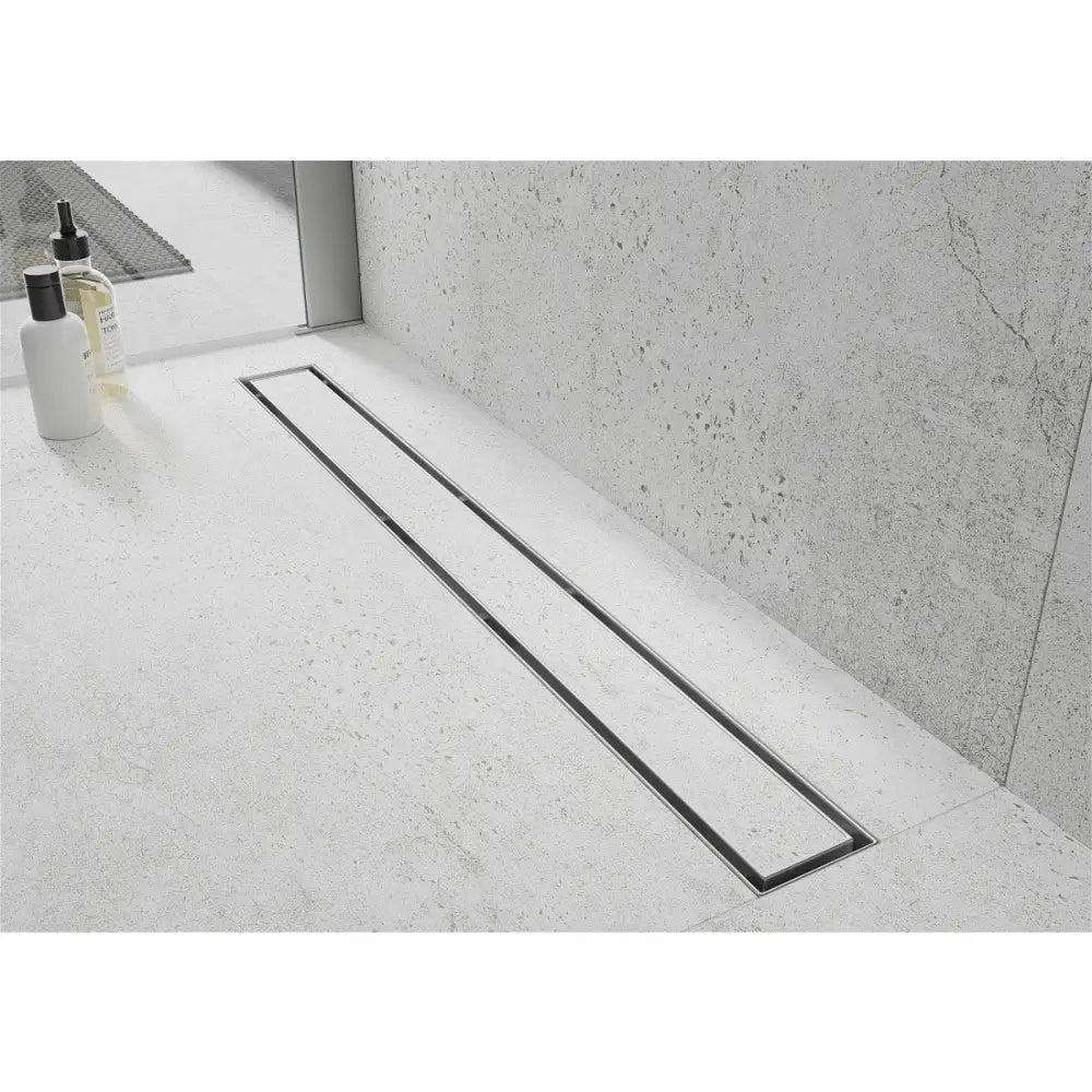 Mexen Flat M13 Linjeavløp 2-i-1 140 Cm Krom