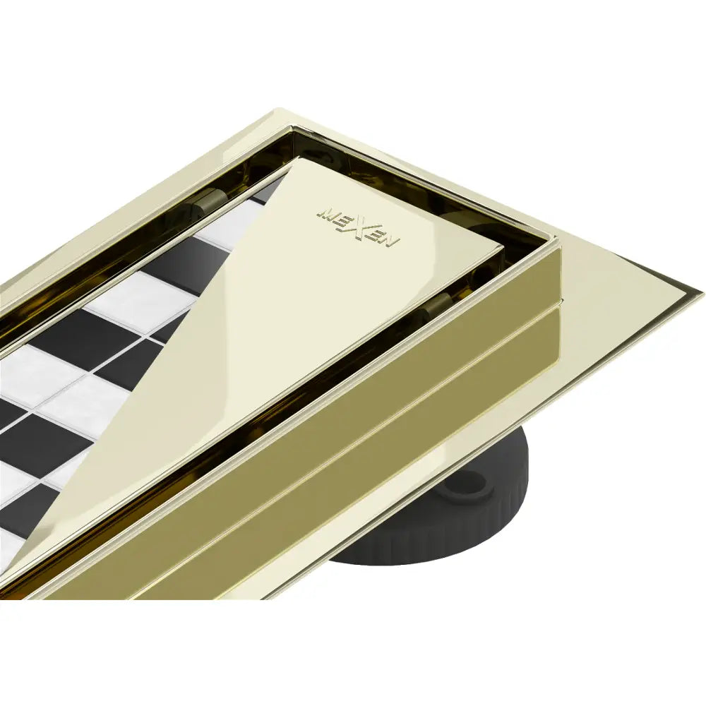 Mexen Flat M13 Linjeavløp 2i1 110 Cm Gull