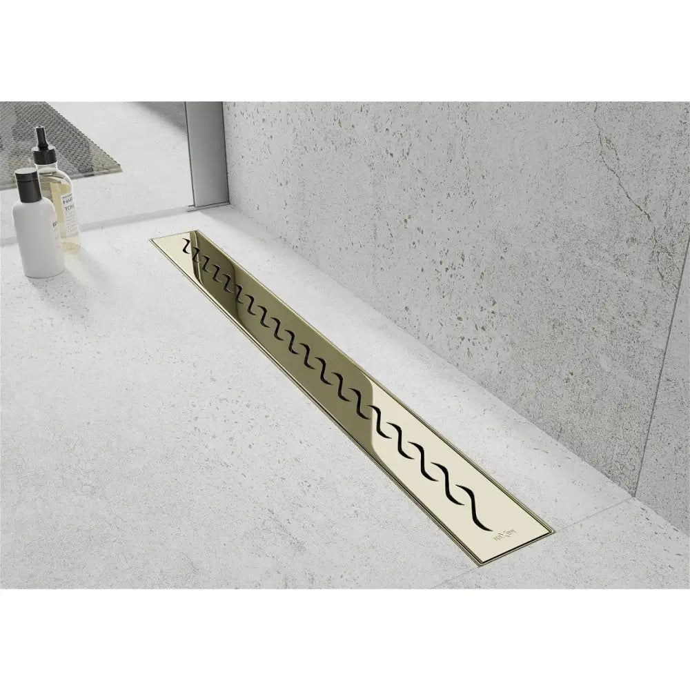 Mexen Flat M18 Linjeavløp 90 Cm Gull - 1523090