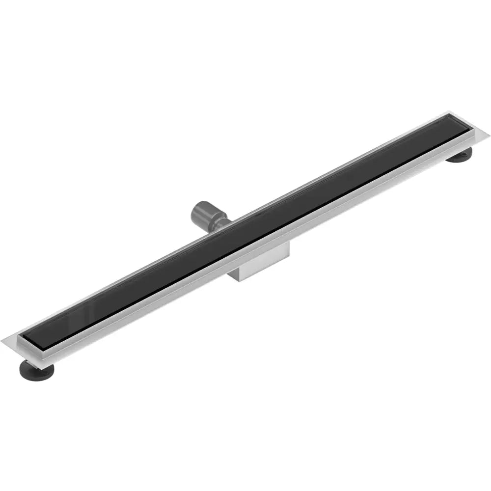 Mexen Flat Mgb Lineær Avløp 90 Cm Sort Glass - 1026090