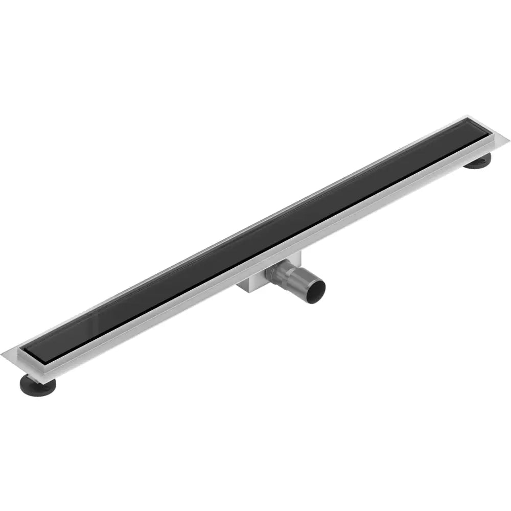 Mexen Flat Mgb Lineær Avløp 90 Cm Sort Glass - 1026090