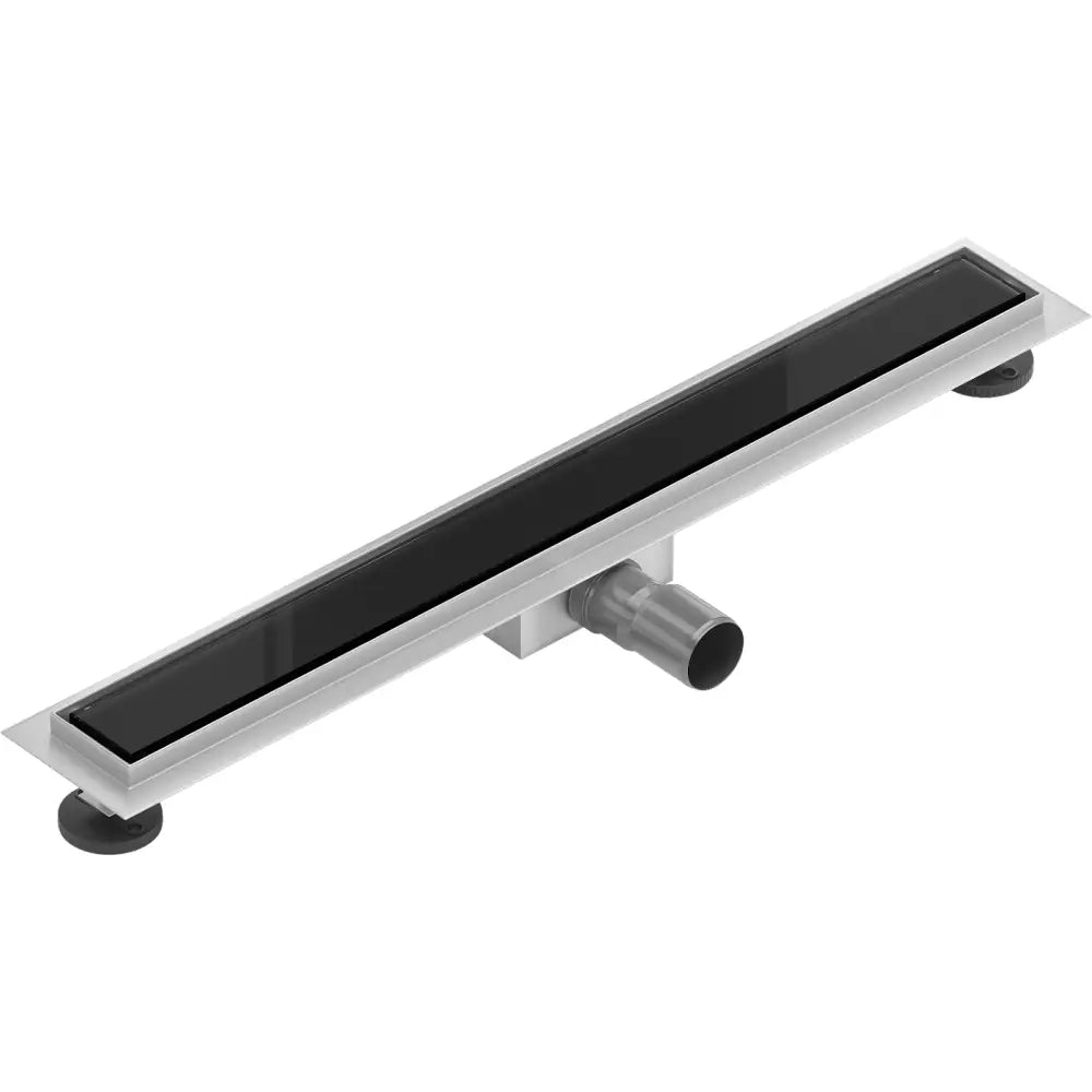 Mexen Flat Mgb Linjeavløp 50 Cm Svart Glass - 1026050