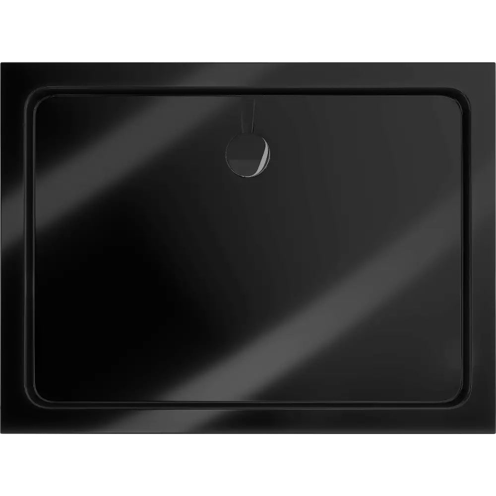 Mexen Flat Rektangulært Dusjbrett Slim 120x100 Cm Svart Svart Avløp - 40701012b