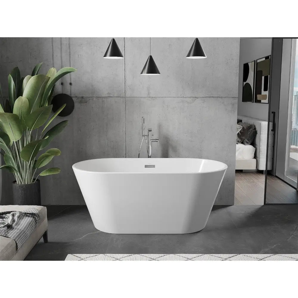 Mexen Flavia Frittstående Badekar 150x75 Cm Hvit